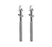 Gatuida 2pcs 70mm Drum Tension Screws for Snare and Bass Drums Replacement Metal Rods with Smooth Surface