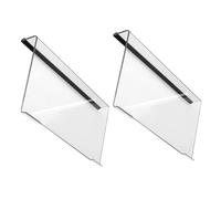 Gatuida 2pcs Acrylic Keyboard Stand Transparent Computer Keyboard Holder Ergonomic Tilted Riser for Comfortable Typing Desk Supplies Compatible with Standard
