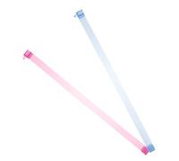 Gatuida 2pcs Acrylic Mahjong Push Tool Clear Blue Red Mahjong Tile Pusher for Precise Arranging and Measuring Versatile Push Stick