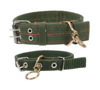 Gatuida 2Pcs Adjustable Canvas Sheep Collars with Rotating Ring Wear Resistant Livestock Supplies for Safe Animal Husbandry Comfortable and Strong