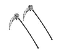 Gatuida 2pcs Adjustable Grim Reaper for Halloween Cosplay Party Nonsharp Plastic Prop for Adults Detachable for Spooky Costume Accessories