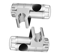 Gatuida 2pcs Adjustable Hand Shower Bracket for Bathroom Rail Shower Slide Clamp with Slip Pad Replacement Easy Tool Installation Fits Standard Slide Bars