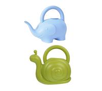 Gatuida 2Pcs Adorable Animal Watering Pot with Snail and Elephant Designs Bright Candy Colors Easy Pour Indoor Garden Tool for Houseplants and Succulents Comfortable Grip Kit