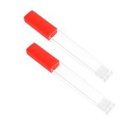 Gatuida 2pcs Adult Thermometer Storage Box Plastic Protection Tube for Body Temperature Measurement Portable Thermometer Holder for Home Hospital and Clinic Use