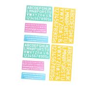 Gatuida 2pcs Alphabet and Number Stencils Set for Hollow Design Plastic Letter Templates for Tracing DIY Drawing Learning Painting Scrapbooking and Craft Tools