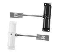 Gatuida 2pcs Aluminum Alloy Automatic Door Closer with Adjustable Double Springs Self-Closing Hinge for Interior and Exterior Doors Quiet Operation for Home and Commercial Use