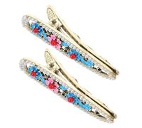Gatuida 2pcs Ancient Style Flower Hairpins for Women Lightweight Duckbill Hair Clips with Unique Chinese Design for Daily Use and Special Occasions