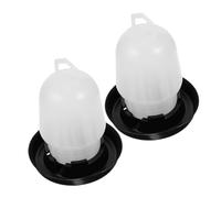 Gatuida 2pcs Automatic Drinking Fountain for Chickens Poultry Chicken Water Feeder Watering Bucket Simple Design for Easy Cleaning