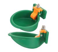 Gatuida 2pcs Automatic Drinking Fountain for Pigs Sheep Plastic Water Dispenser Farm Animal Waterer Auto Water Bowl