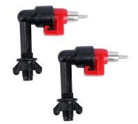 Gatuida 2pcs Automatic Poultry Nipples Drinker Chicken Water Dispenser Feeding Tool for Farm Use, Sturdy Steel Ball Valve Waterer Suitable for Chickens and Poultry