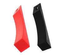 Gatuida 2pcs Barbell Plate Cushion Silicone Gasket Noise Reduction Weight Plate Loading Aid Tool for Deadlift Squat Hip Thrust Gym Accessories Black Red