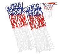 Gatuida 2pcs Basketball Net Replacement Tricolor Heavy Duty Indoor Outdoor Basketball Hoop Nets for Standard Rim Wear-resistant Shot Training Game Equipment