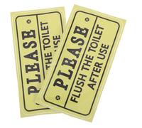 Gatuida 2PCS Bathroom Notice Decal Adhesive Toilet Warning Sticker for Home Office Public Restroom Easy Remove Vinyl Tile Decal for Maintaining Cleanliness and Etiquette