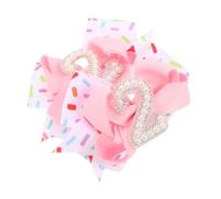 Gatuida 2pcs Birthday Hair Bow Clips Soft Number Pearl Hairpins Secure Hold Barrettes for Cute Headdress Accessories for Parties and Daily Wear