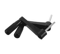 Gatuida 2pcs Black Manual Crank Handles for Table and Chair Lift Adjustable Height Replacement Knobs for Standing Desks and Woodworking Machines