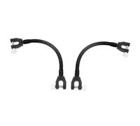 Gatuida 2Pcs Black Ski Tip Connector Speed Control Ski Training Aid Board Clips for Beginners Winter Sports Accessories