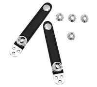 Gatuida 2pcs Black Steel Accordion Bellows Straps Extension for Accordion Playing Convenience