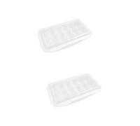 Gatuida 2pcs Box Egg Preservation Storage Case Refrigerator Egg Organizer for Fridge Use