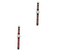Gatuida 2pcs Boy Girl's Cartoon Wrist Watch Silicone Fire Truck Design Accurate Timing for Boys and Girls Comfortable Skin-Friendly for Students