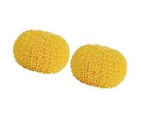Gatuida 2pcs Brush Pot Ball Round Fiber Sponges with Internal Spiral Design Protect Cutlery Sturdy Scrubbers for Cooking Bench and Stoves Cleaning