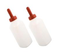 Gatuida 2pcs Calf Nursing Feeding Bottles with Teat Nipple Vertical Design for Newborn Lambs Goats Small Animals Space-Saving Calf Feeding Equipment for Farm Use