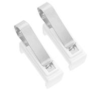 Gatuida 2pcs Car Visor Clip Holder for Gate Remote and Sunglasses, Adjustable Abs and Stainless Steel Sun Visor Support Clip with Easy Installation, Prevents Loss, for Taxis and Rideshare