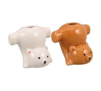 Gatuida 2pcs Cartoon Animal Toothbrush Holder Cute Boys and Girls Bathroom Organizer Toothbrush Storage Rack Toothpick Dispenser for Bathroom Sink