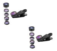 Gatuida 2pcs Cell Phone Camera Lens Kit Fish-eye Super Wide Angle Macro and Teleconverter for Mobile Phone Includes Cpl Polarized Lens for Smartphone Photography
