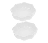 Gatuida 2pcs Ceramic Feeding Bowl for Small Pets Mini Chinchilla Accessory Bowl Hamster Food