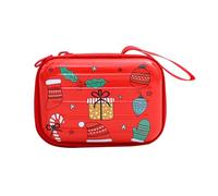 Gatuida 2pcs Christmas Coin Purses for Women with Zipper Enclosure, Lightweight Tinplate Change Pouches in Red, Square Shape, for Daily Use and Holiday