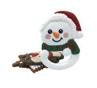 Gatuida 2pcs Christmas Teething Toys for Boy Girl Months Chew Toys Silicone Molar Rods for Teething Relief and Playtime Fun Random Style