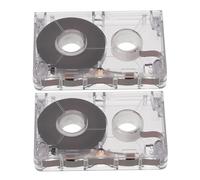 Gatuida 2pcs Clear Blank Cassette Tapes for Music Recording Speech Capture Compatible with Interview Machines and Audio Devices for DIY Projects
