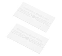 Gatuida 2pcs Clear Fire Alarm Manual Switch Cover Glass Replacement Glass Panel Essential for Emergency Fire Quick Installation for Various Scenarios