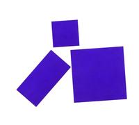 Gatuida 2pcs Cobalt Glass Sheet Decorative Flame Color Reaction Accessory Chemistry Cobalt Glass Plate Physical Experiment Tool Chemistry Experiment Tool Filter Blue