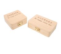 Gatuida 2pcs Collection Box Tooth Box Glass Bottle Hair Fetal Hair Umbilical Cord Keepsake Organizer