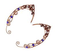 Gatuida 2pcs Comfortable Ear Bone Clip Earring Non Pierced Stud Ear Cuff Rhinestones Fashion Jewelry for Women