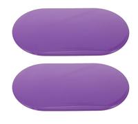 Gatuida 2pcs Core Exercise Sliders Dual-Sided Floor Fitness Sliding Discs for Strength Training and Yoga, Oval Purple Workout Gliding Discs for Home Gym Core Stability