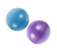 Gatuida 2pcs Core Strengthening Pilates Balls PVC Yoga Gym Fitness Training for Balance Muscle Building Pregnancy Exercise and Physical Therapy Dual-use Indoor Workout Equipment in Purple