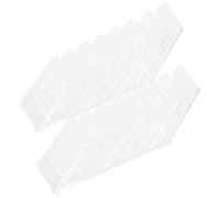 Gatuida 2pcs Cosmetic Storage Box Makeup Organiser Eyeshadow Palette Holder Divided Plastic Makeup Container