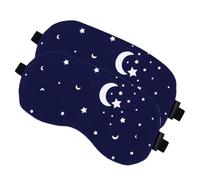 Gatuida 2pcs Cotton Linen Sleep Eye Masks for Sleeping Breathable Design Complete Light Blocking Comfortable Elastic Strap for Travel Home Stress Relief and Relaxation Random Color