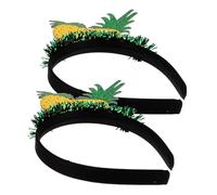 Gatuida 2pcs Creative Pineapple Fruit Hairband Yellow Party Headwear Girls Festival Hair Hoop for Family Activities Tropical Celebration Accessory