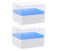Gatuida 2pcs Cryotube Box Pp Plastic Storage for Lab Freezer Microtube Box for Vials Liquid Tube Container for Freezing Test Tubes