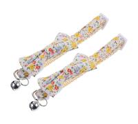 Gatuida 2pcs Cute Cat Collar Bell Bow Tie Outdoor Adjustable Collar for Kitten