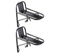 Gatuida 2pcs Cycling Accessories: Front Bike Rack Cargo Carrier Rack - Mountain Bicycle Luggage Carrier - 5kg/11lb Load Heavy Duty Front Cargo Stand for Road Bike Picnic Touring
