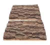 Gatuida 2pcs Decorative Bark Cork Background Climbing Mat Terrarium | Safe Climbing Surface, Easy to Cut and Shape, Versatile Habitat Decoration for Terrarium and Aquarium Use