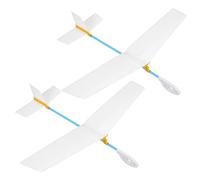 Gatuida 2pcs DIY Wooden Glider Airplane Model Kit for Educational Throwing Plane for Outdoor Display Enhances Spatial Thinking Hand Eye Coordination Creativity Development