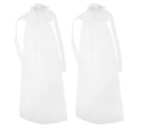 Gatuida 2pcs Doll Bridal Cathedral Veil: Toy Doll Wedding Miniature Lace Headpiece - Tiny Costume Accessories for Holiday Decors