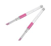 Gatuida 2pcs Dual-ended Nail Polishing Pen for Cuticle Removal and Nail Buffing for Home and Professional Use Manicure Pens