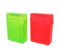 Gatuida 2pcs Dual Slot Hard Drive Case with Plastic Lightweight Protection, Shockproof and Anti-static Storage Box for 2.5 Inch Hard Disks, for Business Travel and Laptop Bags