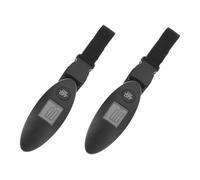 Gatuida 2pcs Electronic Luggage Scale Digital Scales Suitcase Luggage for Suitcases Travel Portable Travel Electronic Black Abs